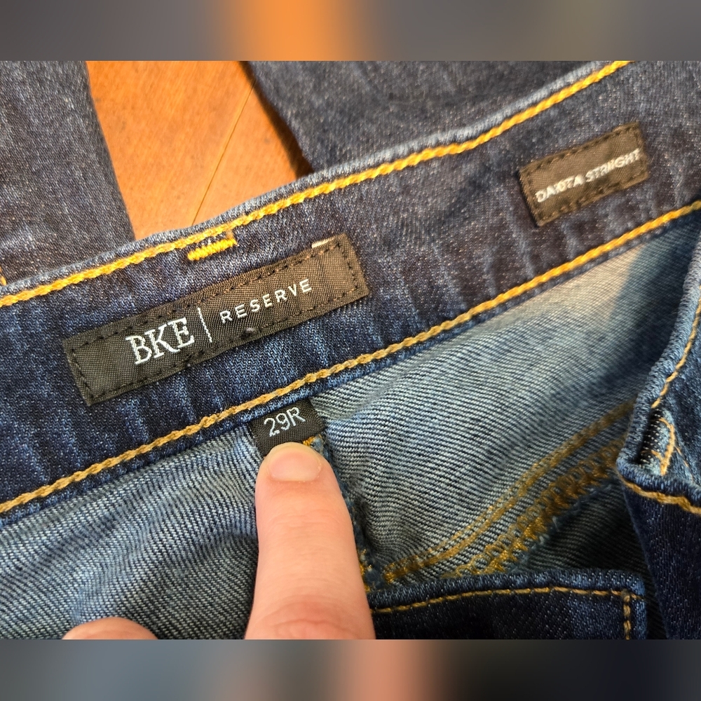 BKE Reserve 29R Dakota Straight Jeans - Picture 9 of 10